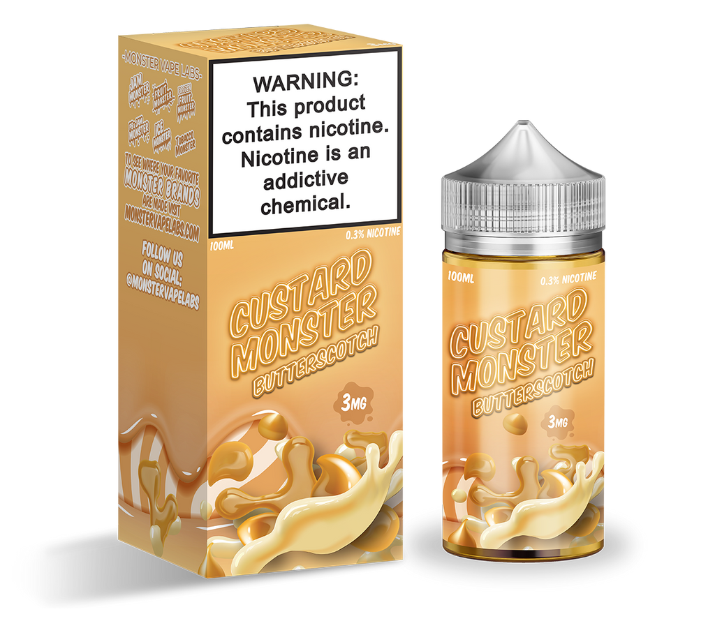 CUSTARD MONSTER, BUTTERSCOTCH CUSTARD, US VAPE JUICE, MONSTER VAPE LABS, CUSTARD VAPE JUICE, VAPE MANILA, VAPE MNL, IMPORTED US VAPE JUICE, US ELIQUIDS PHILIPPINES