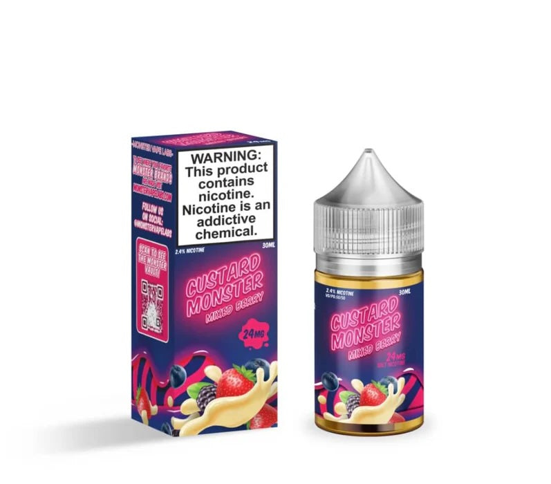CUSTARD MONSTER - MIXED BERRY ((NIC SALT)