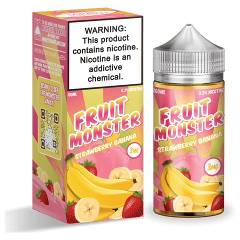 FRUIT MONSTER, FRUIT MONSTER STRAWBERRY BANANA, FRUIT IMPORTED VAPE JUICE, VAPE MNL, BANANA FLAVOR US VAPE JUICE, US ELIQUIDS, US VAPE JUICE, JAM MONSTER